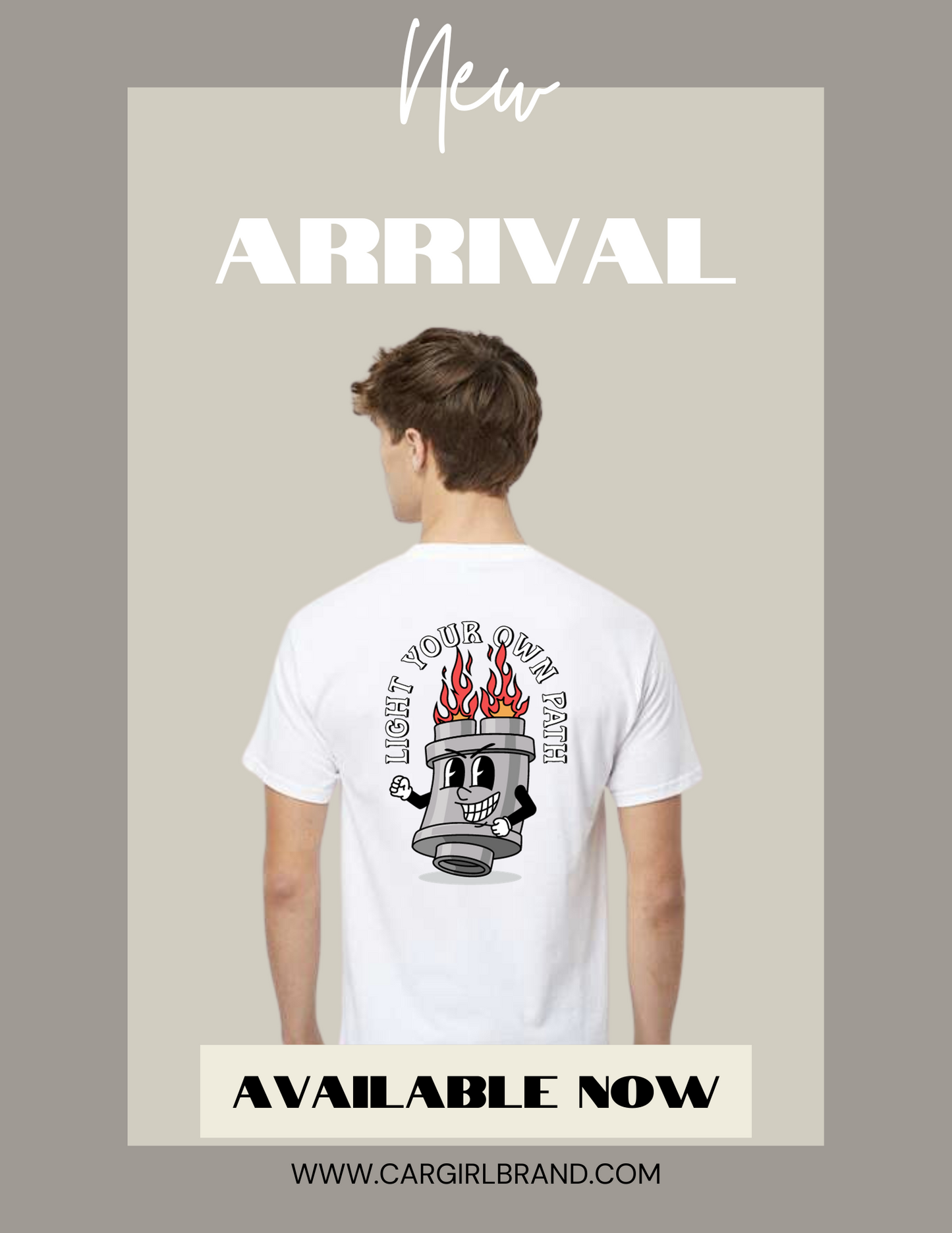 Light Your Own Path Retro Shirt - Men's (White)