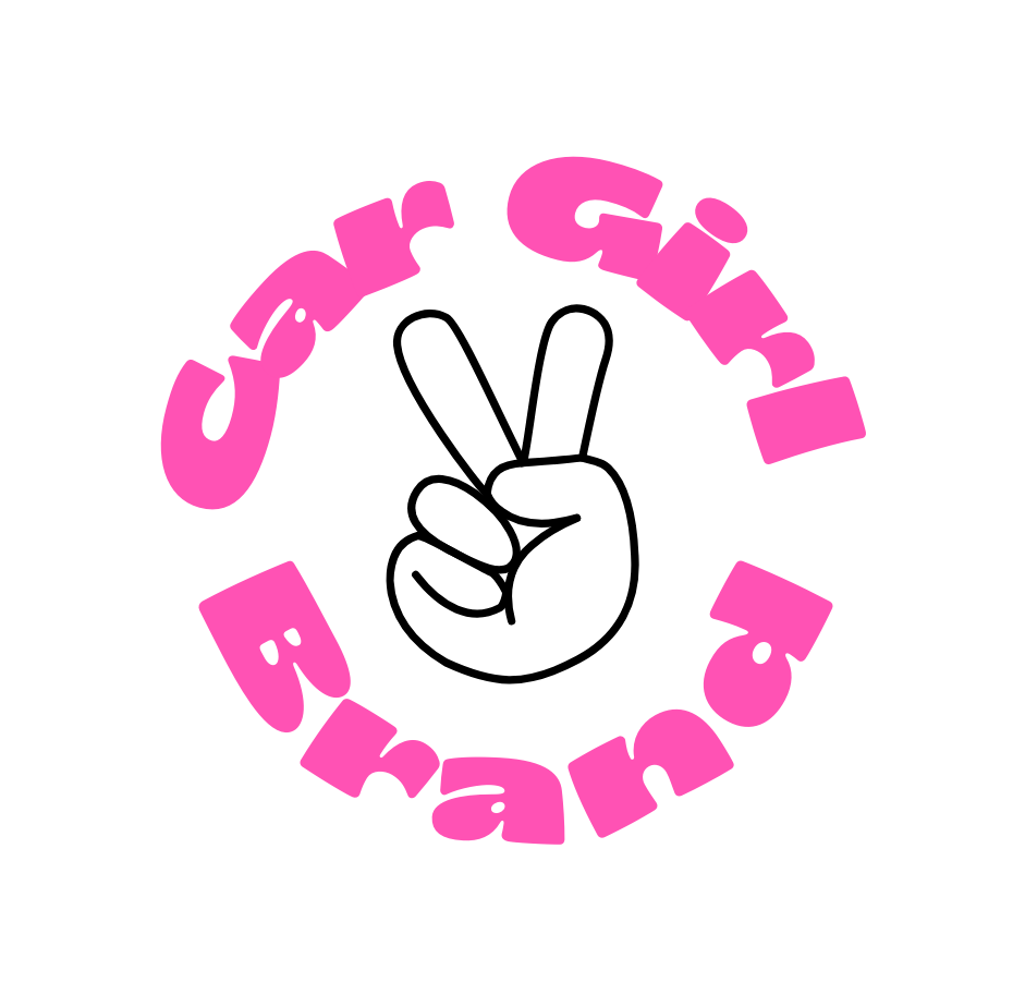 Car Girl Brand Peace Sticker