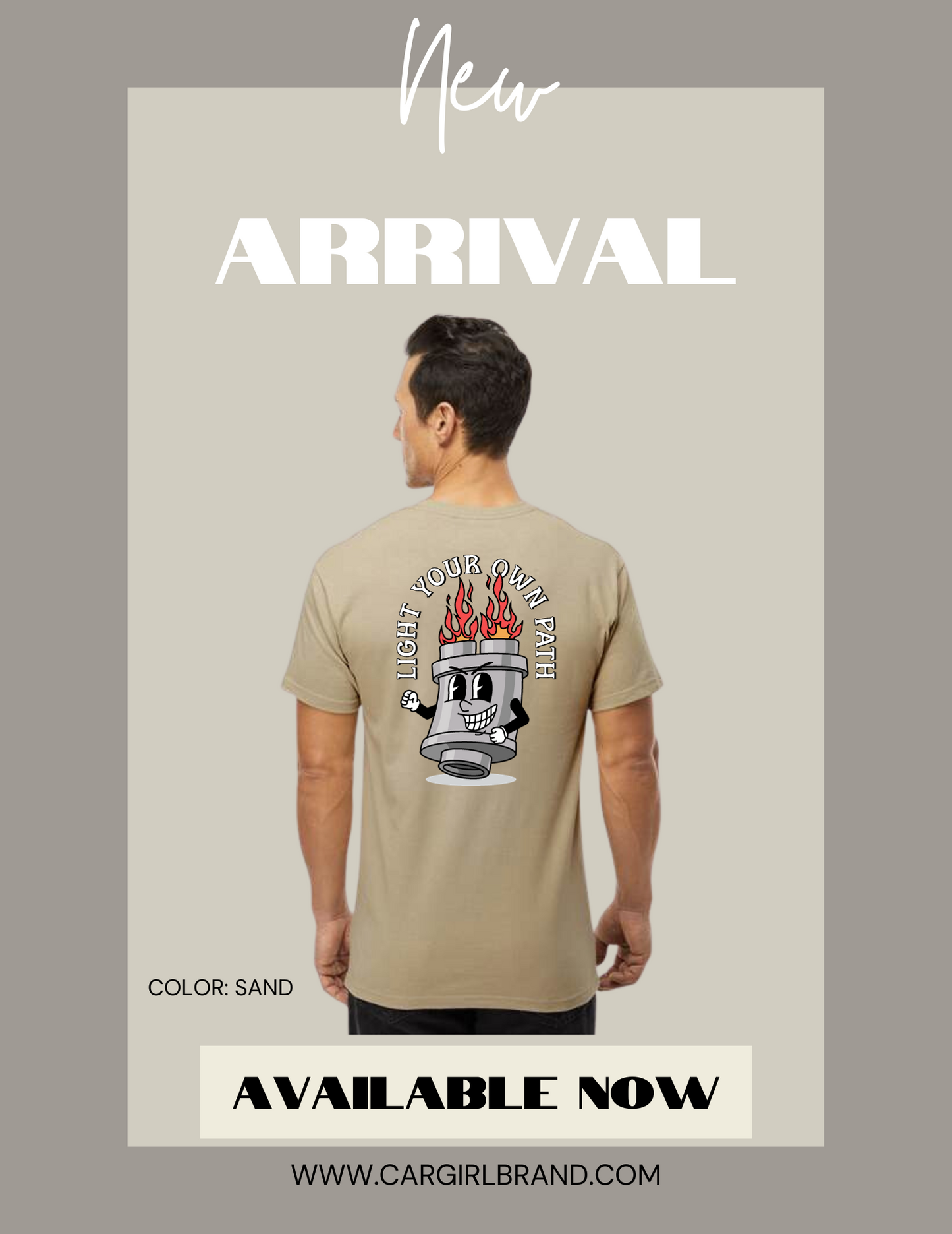 Light Your Own Path Retro Shirt - Men's (Sand)